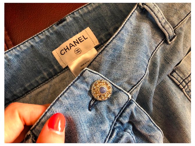 Chanel Shadow Jeansrock - Ansicht 4