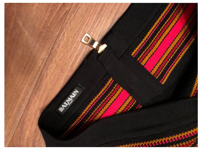 Gonna Balmain Multicolore Viscosa - vista 2
