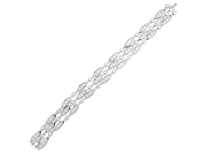 Bracciale Chaumet in oro bianco modello "Classic", Diamants. - vista 2