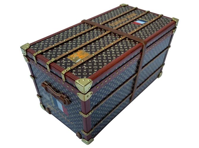 Mini-tronco LOUIS VUITTON "Miss França" Marrom - vista 2