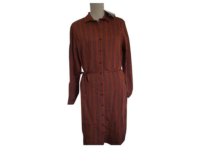 Swildens Tonga Hemdkleid Orange Viskose - Ansicht 2