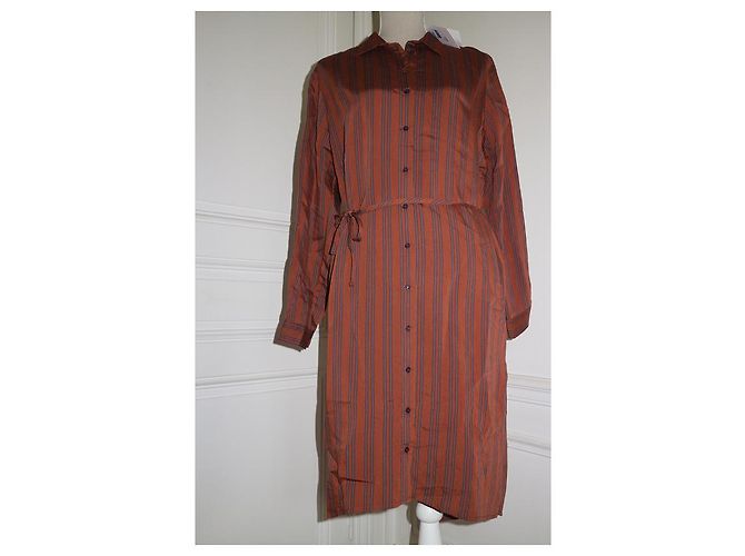 Swildens Tonga Hemdkleid Orange Viskose - Ansicht 4