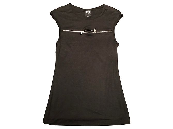 Top in lyocell nero McQ - vista 2