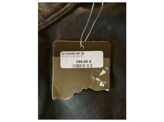 Autre Marque Black leather motorcycle pants size 36 - view 3