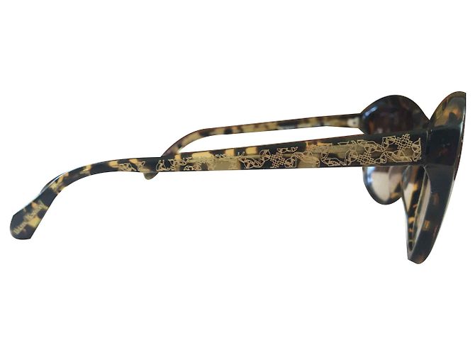 Gafas de sol Vivienne Westwood Marrones de Plástico Castaño - vista 2