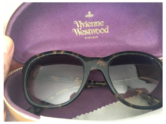 Gafas de sol Vivienne Westwood Marrones de Plástico Castaño - vista 3