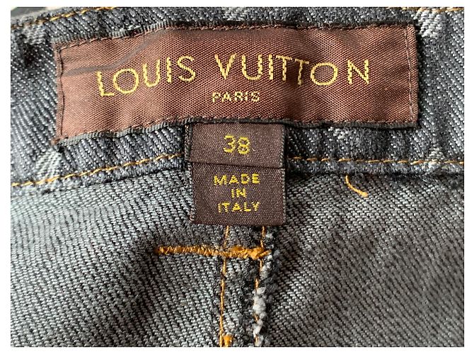 Mini falda de Louis Vuitton Gris Azul oscuro - vista 5