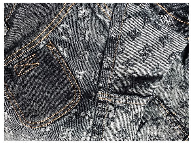 Mini falda de Louis Vuitton Gris Azul oscuro - vista 8