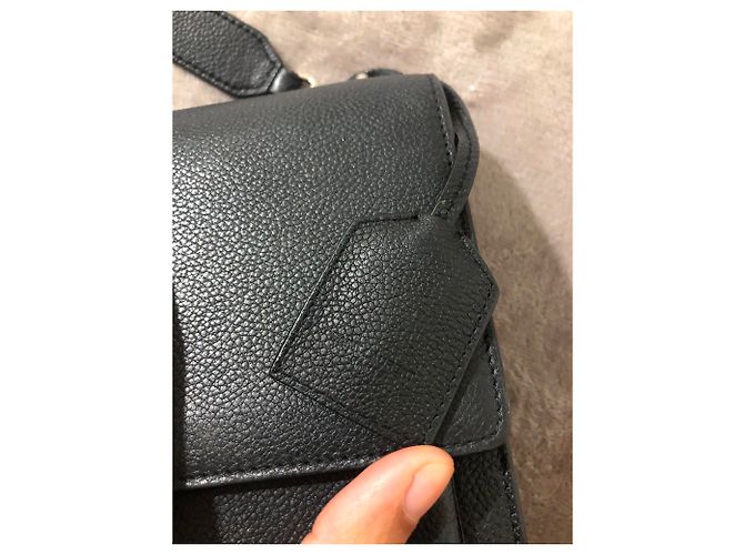 Borsa a mano Saint Laurent Sunset in pelle nera Nero - vista 4
