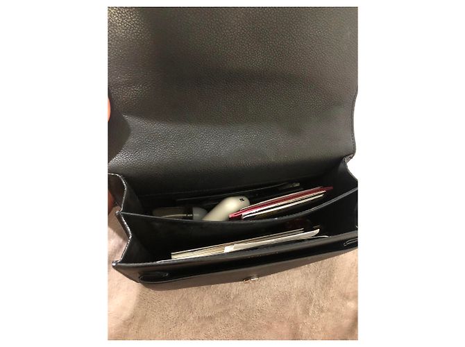 Borsa a mano Saint Laurent Sunset in pelle nera Nero - vista 5