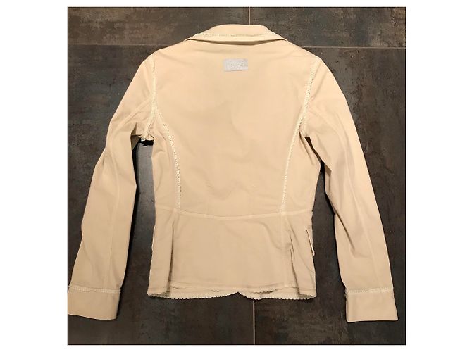 Blazer D&G beige in cotone - vista 8