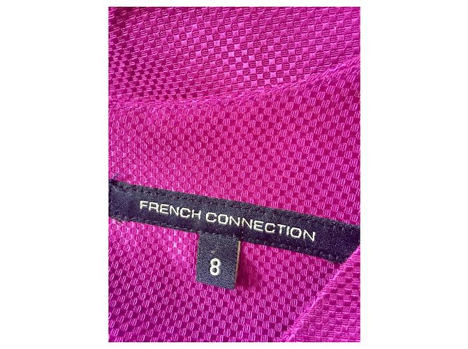 French Connection Satinkleid mit Glockenärmeln Pink - Ansicht 6