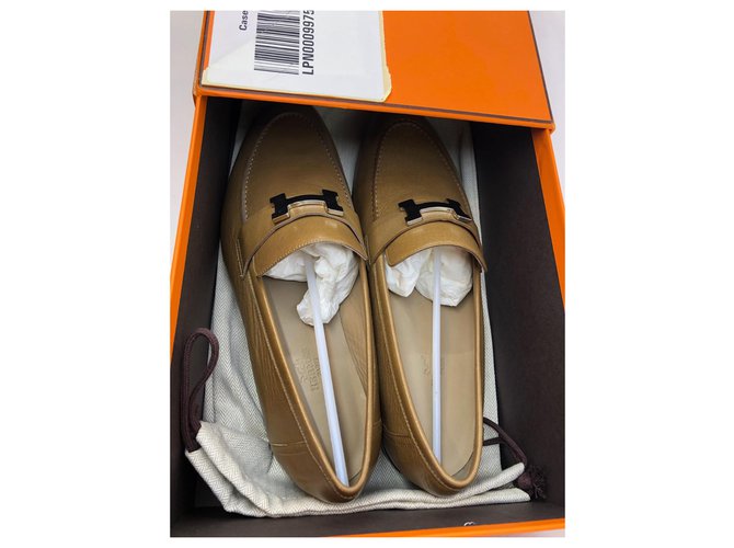 Hermès Mokassin Hellbraun - Ansicht 3