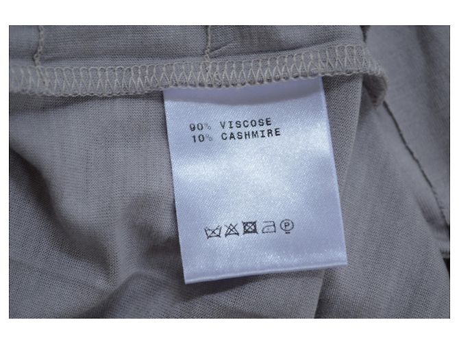 Céline Graues Vicose & Cashmere Top T-Shirt Größe S SMALL - Ansicht 7