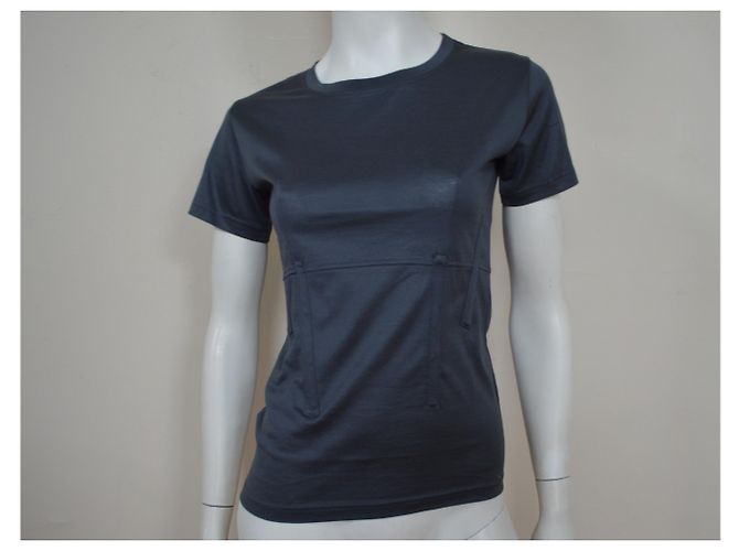 Céline Camiseta de algodón gris oscuro, talla S SMALL Gris antracita - vista 3