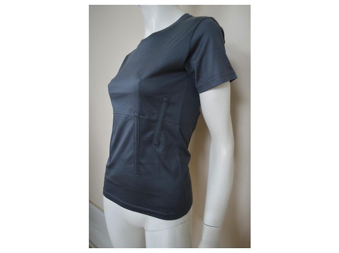 Céline Camiseta de algodón gris oscuro, talla S SMALL Gris antracita - vista 5