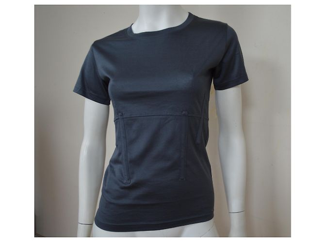 Céline Camiseta de algodón gris oscuro, talla S SMALL Gris antracita - vista 6