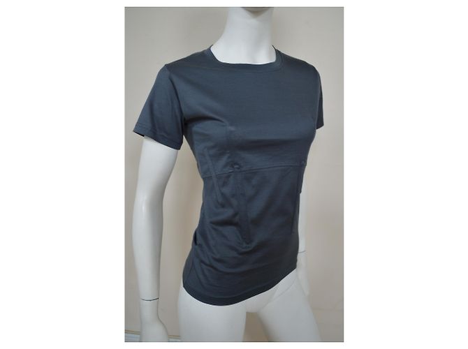 Céline Camiseta de algodón gris oscuro, talla S SMALL Gris antracita - vista 7