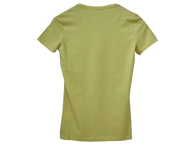 Camiseta Céline Lime Green Tee Size S SMALL Verde - vista 2
