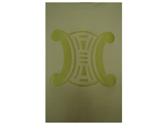 Camiseta Céline Lime Green Tee Size S SMALL Verde - vista 6