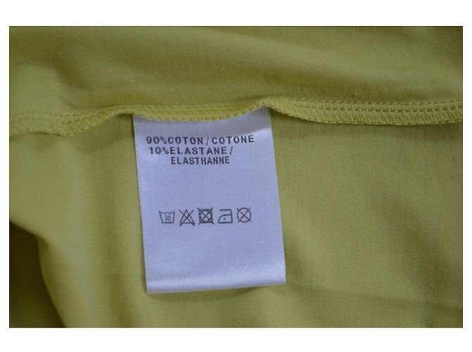Camiseta Céline Lime Green Tee Size S SMALL Verde - vista 8