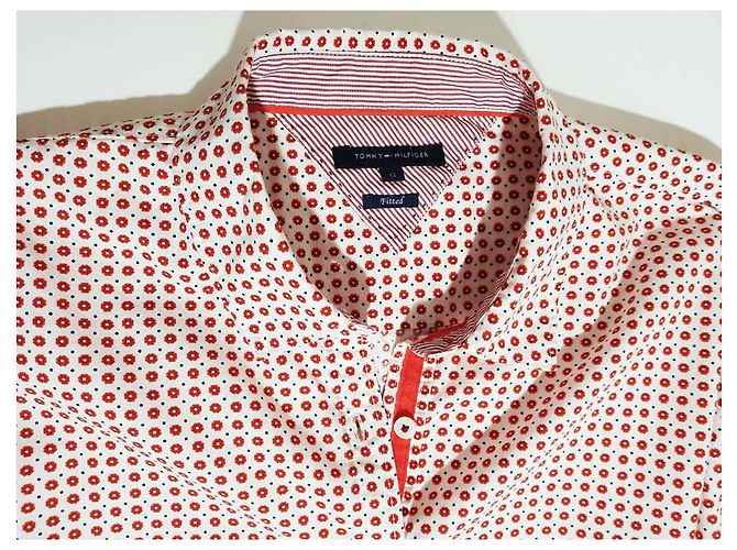 Camisa Tommy Hilfiger de algodón mujer L Multicolor - vista 3