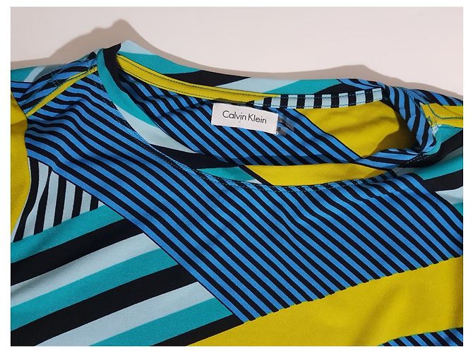 Abito Calvin Klein multicolore in poliestere M - vista 3
