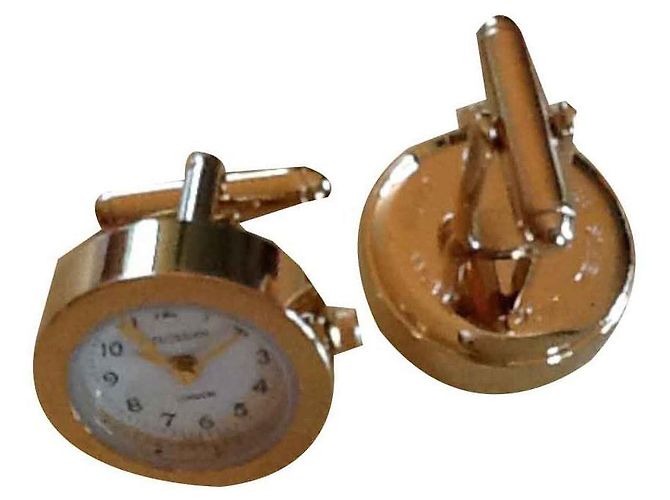 Autre Marque Tateossian Arabic Rd Watch Cufflinks Gold-plated Golden - view 2