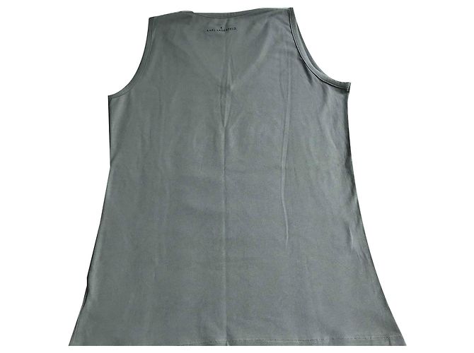Camiseta sin mangas Karl Lagerfeld de algodón gris Talla L - vista 2