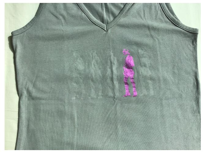 Camiseta sin mangas Karl Lagerfeld de algodón gris Talla L - vista 3