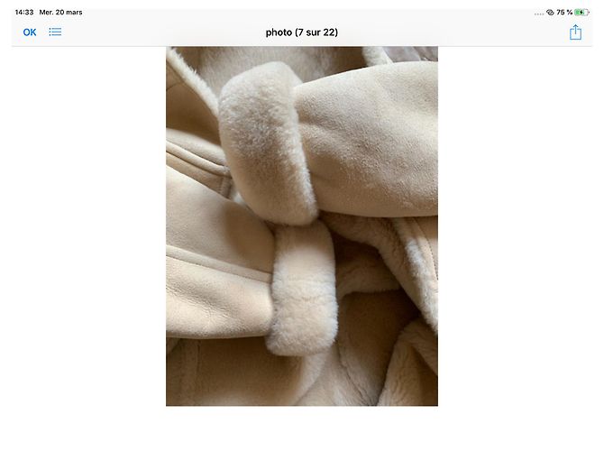 Hermès Shearling jacket Eggshell - view 11