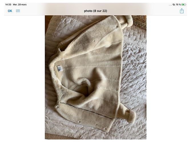 Hermès Shearling jacket Eggshell - view 6