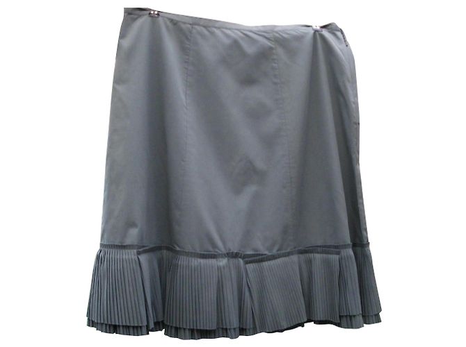 Autre Marque Hellblauer Rock aus Polyester Größe 46 - Ansicht 2