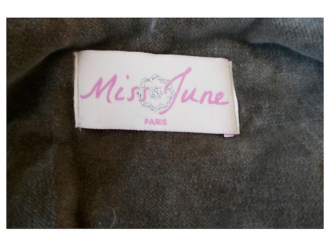 Miss June Samtjacke Spiegel Miss Juni Khaki - Ansicht 4