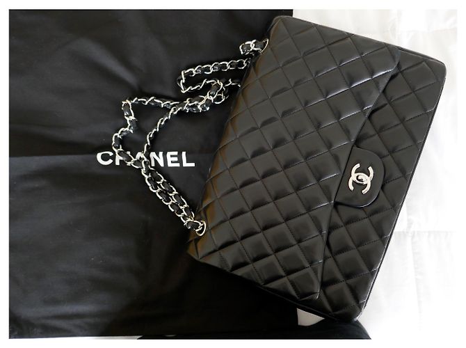Timeless borsa chanel senza tempo jumbo nero - vista 3