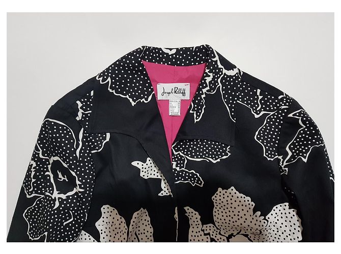 Autre Marque Joseph Ribkoff Polka Dot Blazer Schwarz Weiß - Ansicht 3