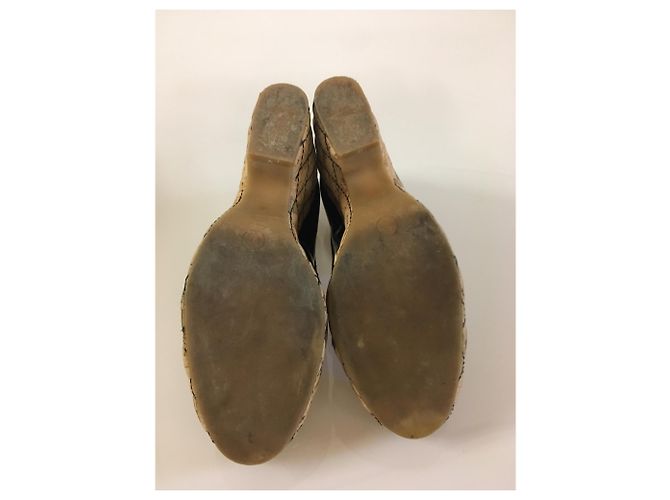Chanel Mules compensées Noir - vue 8