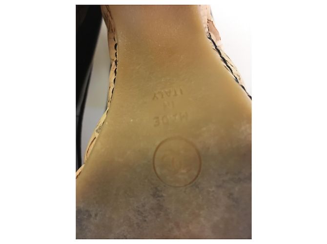 Chanel Mules compensées Noir - vue 9