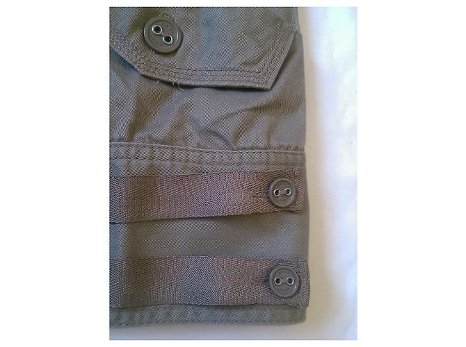 Chaqueta de algodón caqui Dkny - vista 4