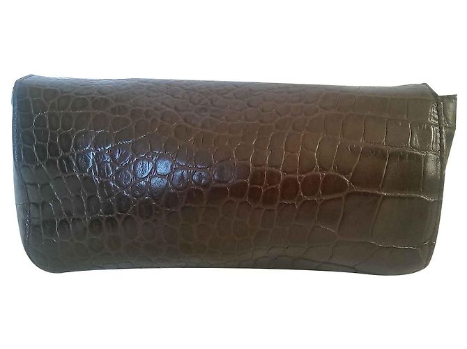 Furla Mini Schultertasche oder Clutch aus Leder Braun - Ansicht 2
