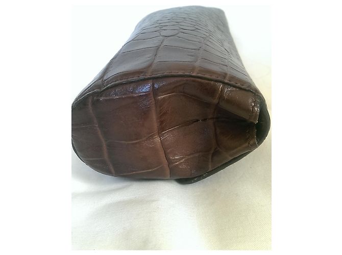 Furla Mini Schultertasche oder Clutch aus Leder Braun - Ansicht 9