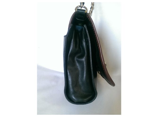 Autre Marque botKier Mini borsa a tracolla in pelle di vitello marrone nero - vista 11