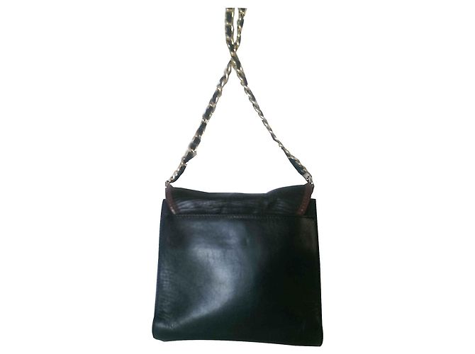 Autre Marque botKier Mini borsa a tracolla in pelle di vitello marrone nero - vista 2
