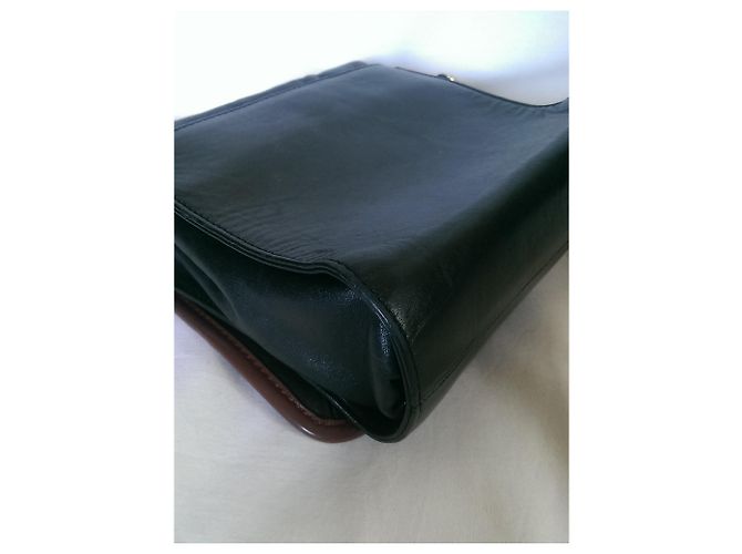 Autre Marque botKier Mini borsa a tracolla in pelle di vitello marrone nero - vista 6