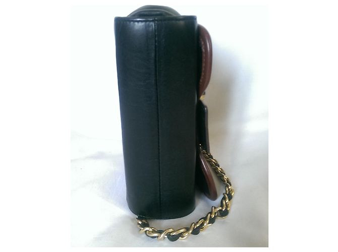 Autre Marque botKier Mini borsa a tracolla in pelle di vitello marrone nero - vista 7