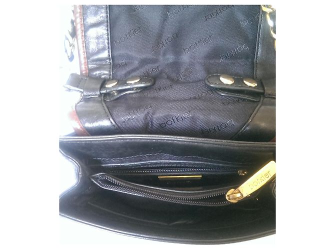 Autre Marque botKier Mini borsa a tracolla in pelle di vitello marrone nero - vista 9