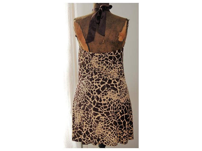 Vestido Guess by Marciano con Strass Marrón Castaño - vista 5
