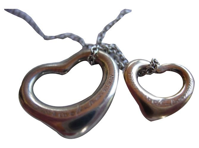 Tiffany & Co Pendente Open Heart di Elsa Peretti in argento e oro D'oro - vista 2