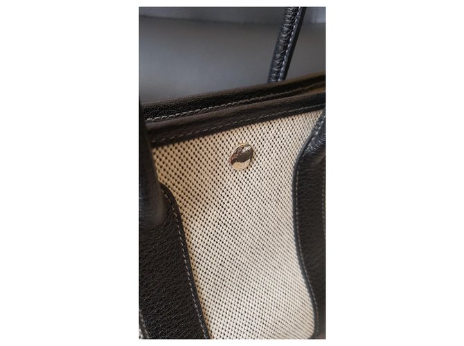 Garden Hermès Borsa da giardino Hermes ttpm (mini) Nero Beige - vista 6