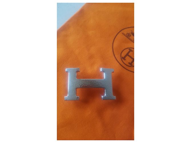 Constance Hermès Hermes H cinturón de constancia Castaño Negro Metálico - vista 6